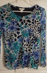 Christopher & Banks loose meshed tunic top